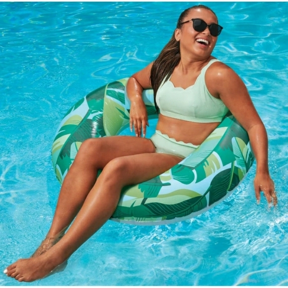 Play Day Inflatable Tropical Swim Tube Pool Float - Picture 6 of 6